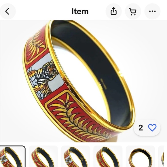 Vintage Hermes Tiger Bangle - Picture 9 of 15
